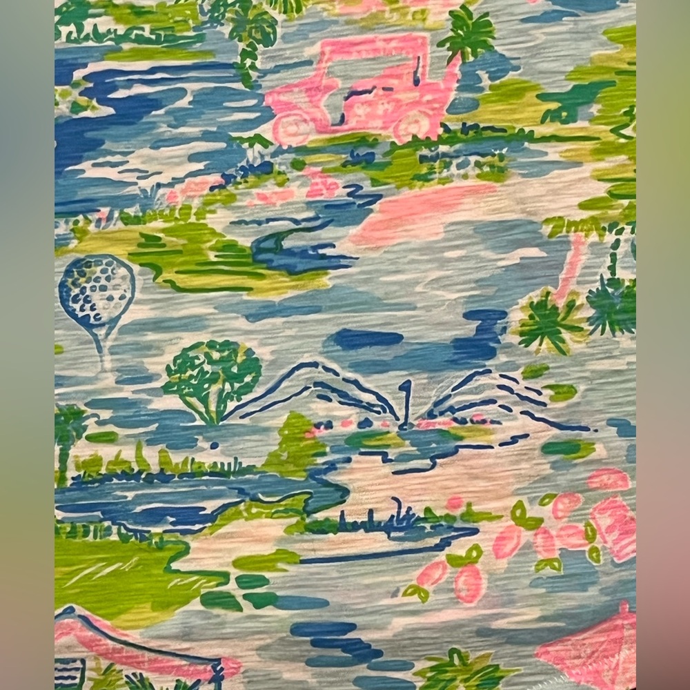 Lilly Pulitzer Honda Classic PGA Golf Etta V Neck Tee Shirt Top Size XS - Picture 16 of 16